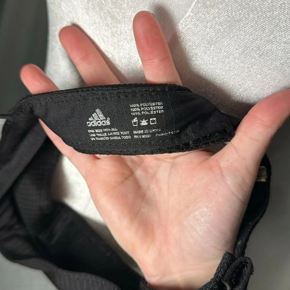 black & gray / silver Adidas climacool adjustable visor one size fits all - Picture 4 of 5
